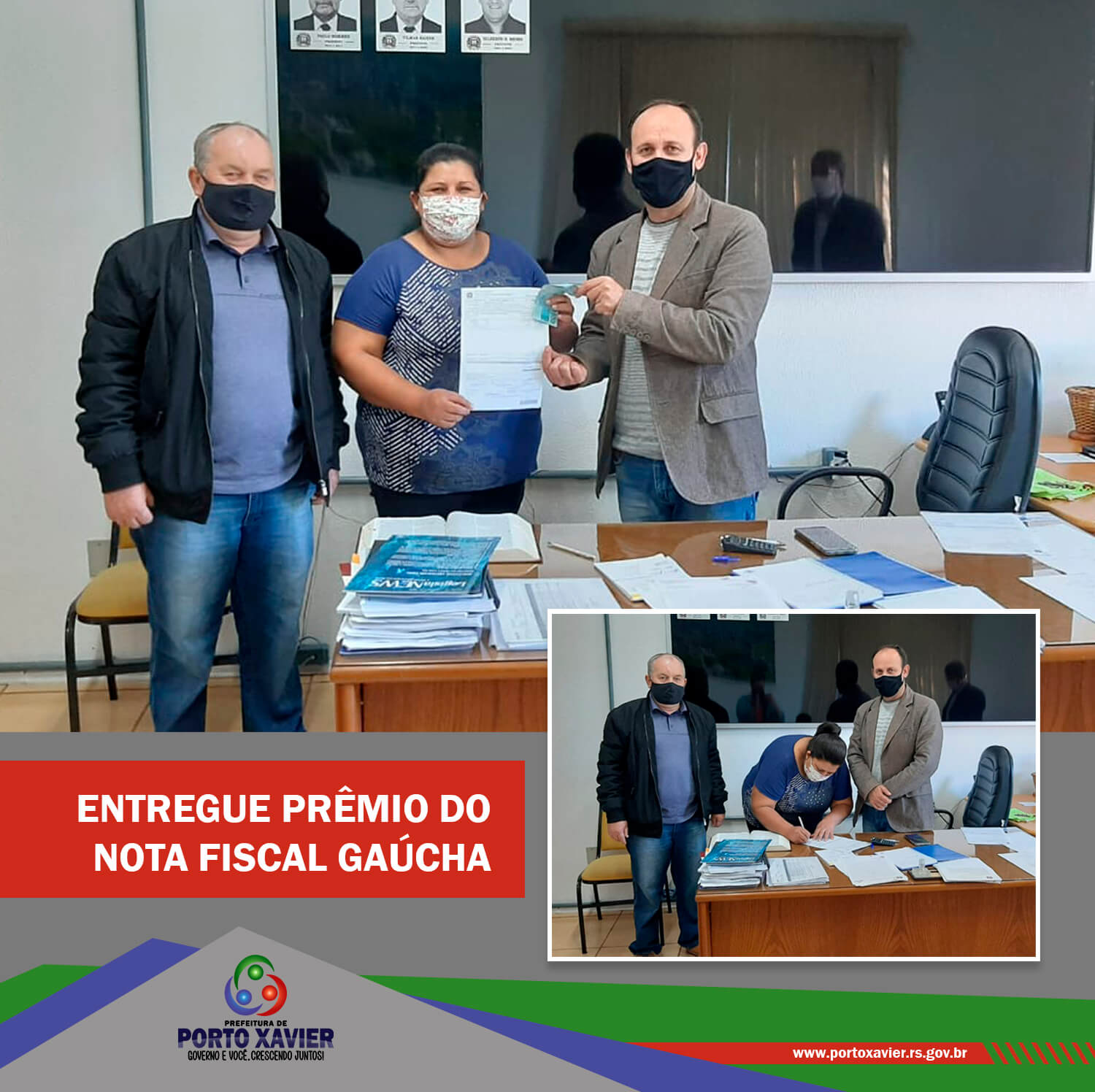 ENTREGUE O PRÊMIO DO PROGRAMA NOTA FISCAL GAÚCHA